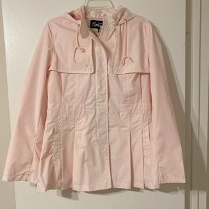 Light Pink Pleated Nanette Lepore Rain Jacket
